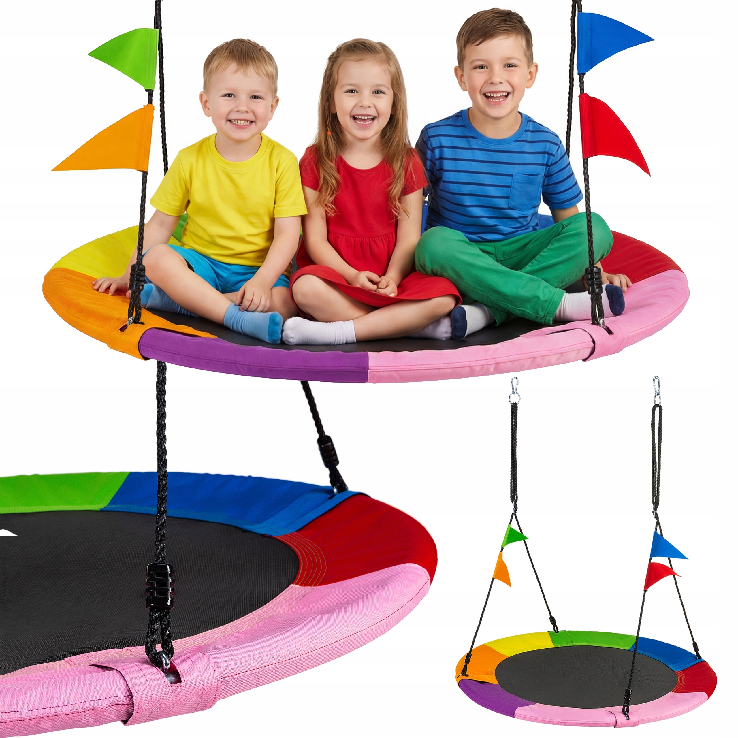 Huśtawka Bocianie Gniazdo XXL Dla Dzieci I Dorosłych Do 150 Kg Luverno