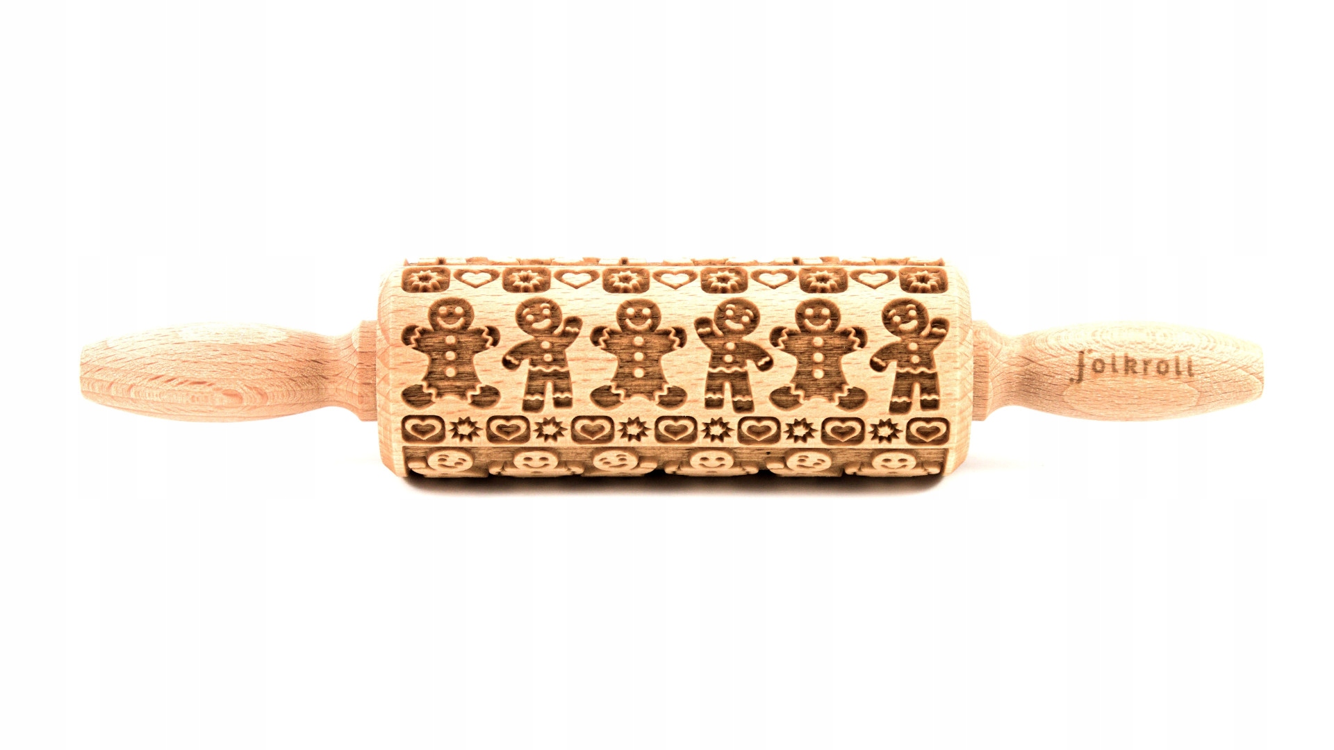 Wałek grawerowany wzór PIERNIKOWY LUDZIK, junior