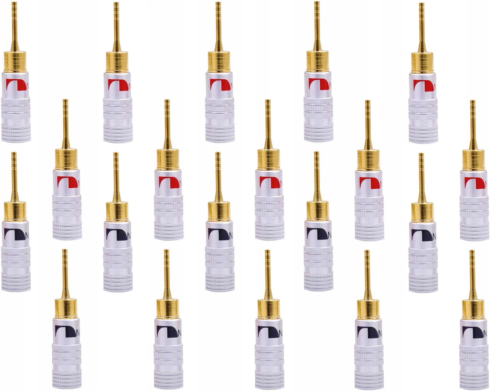 Nakamichi Špendlíkové konektory Jednoduché 2 mm Hq Premium 20ks