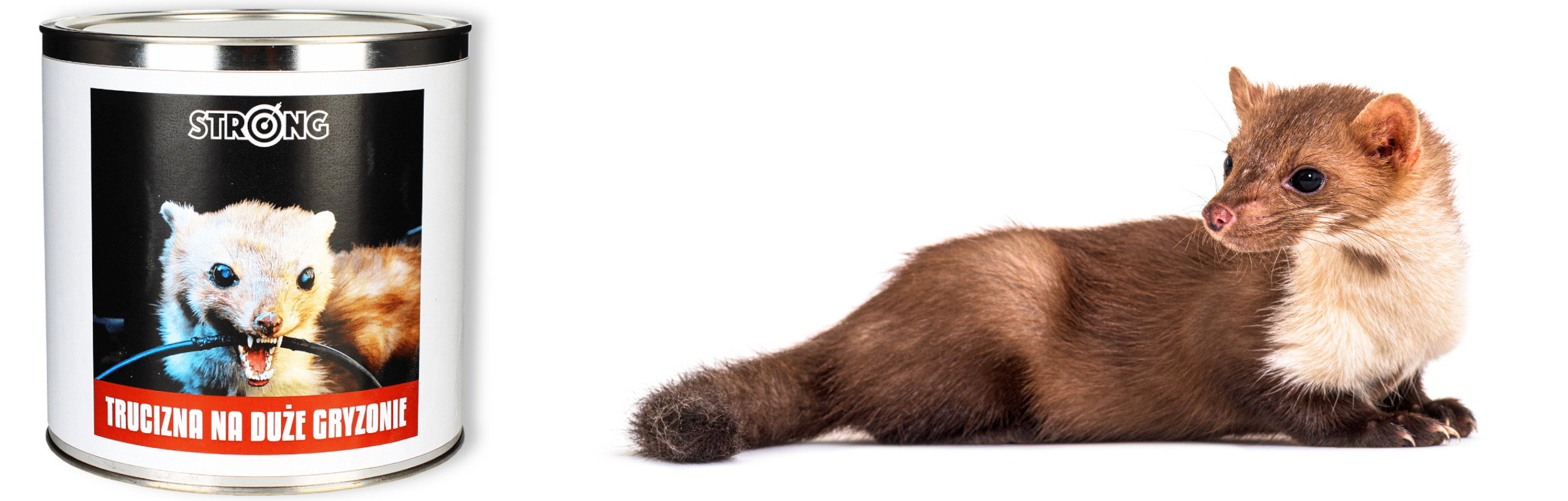 NAJMOCNIEJSZA TRUTKA NA DUŻE GRYZONIE PASTA SASZETKI STRONG 1500G Marka Strong
