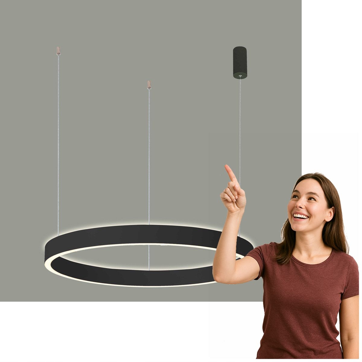 Závesná Led lampa Brasco Up Down Italux