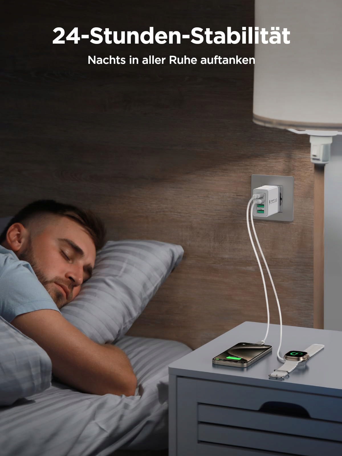USB ADAPTER 40W 4 Porty USB C i A Ładowarka do Android Telefonów — miniatura 7
