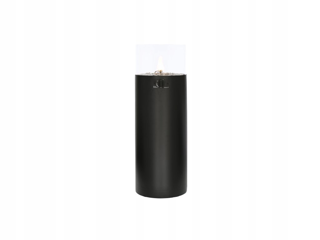 Plynový lampáš Cosiscoop Pillar L čierna