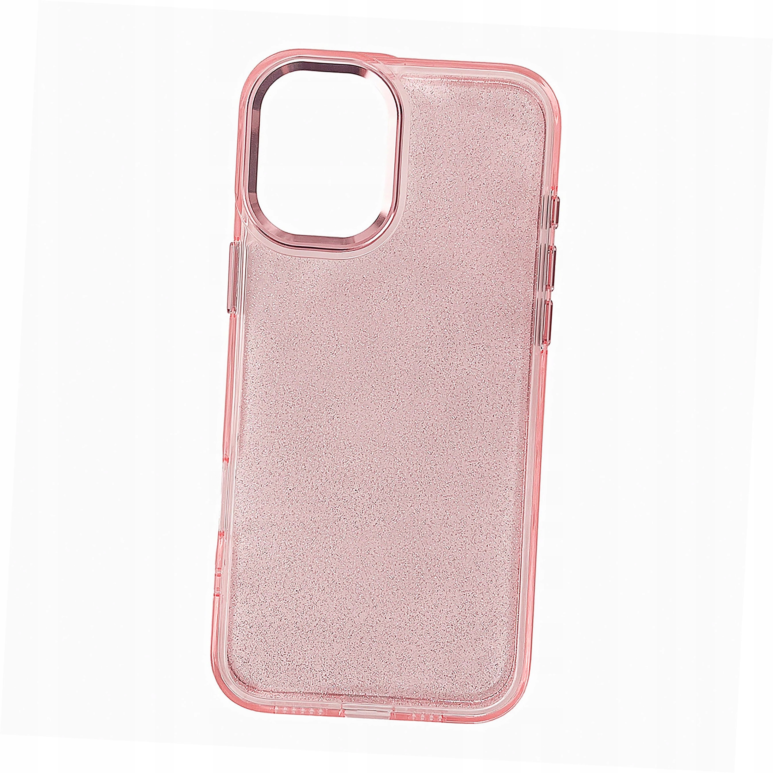 Plecki Etui Glitter Case do iPhone 16 różowe z brokatem