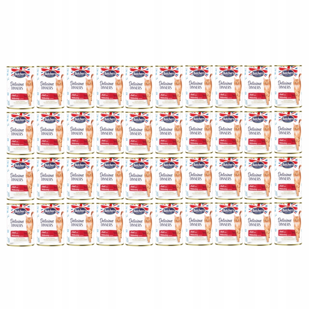 Mokré krmivo pro kočky Butcher's Delicious Dinners Hovězí maso 40x400 g