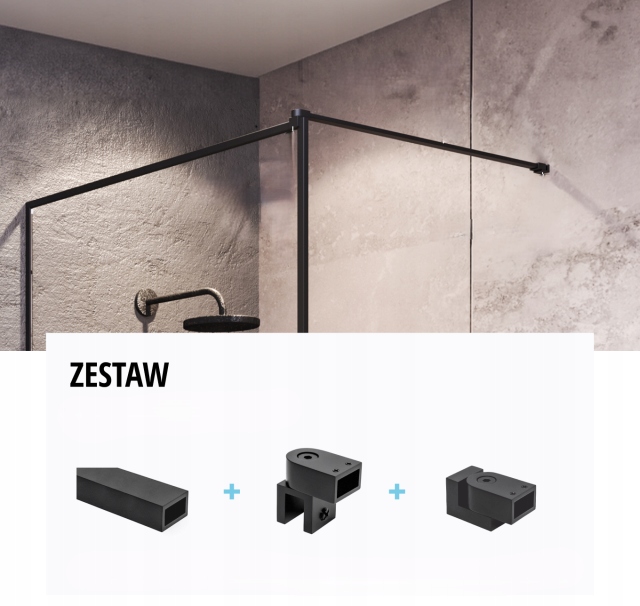 Reling stabilizátor L 120 cm sada s koncovkami Anoda Černá