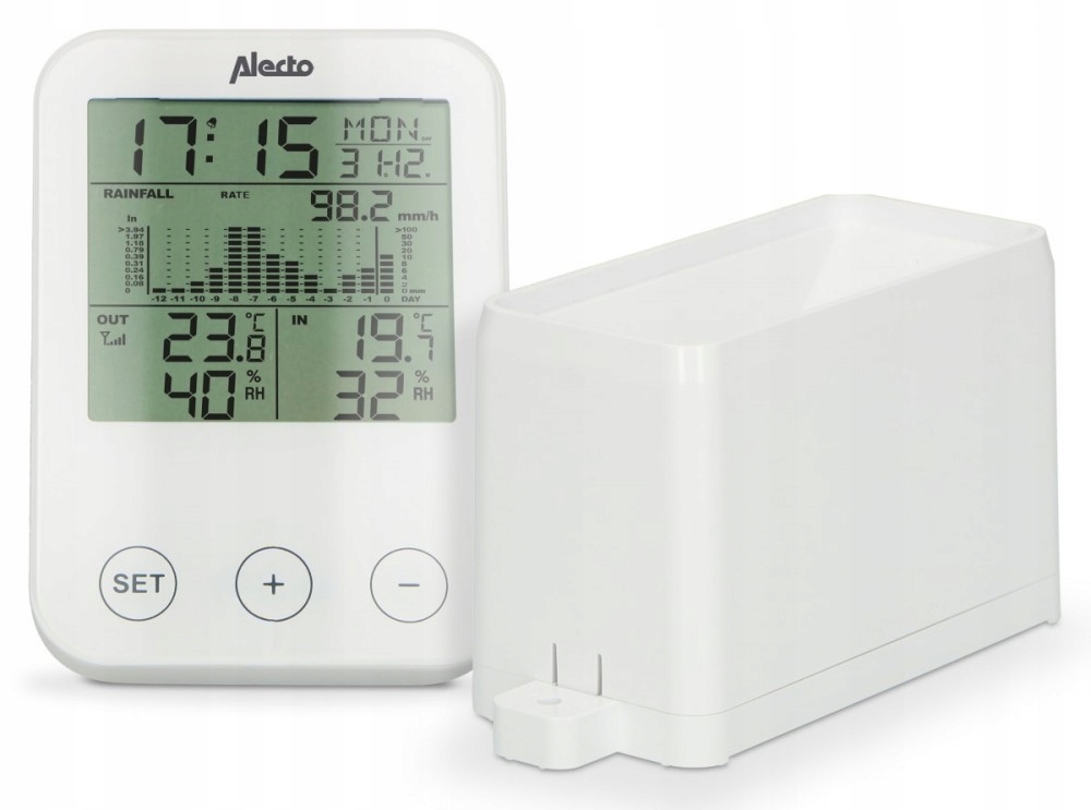 Alecto WS-1200 Stacja pogody z deszczomierzem