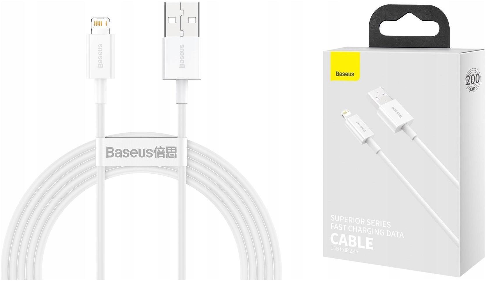 

Kabel Lightning Baseus do iPhone 6 7 8 X Xr 11 2m