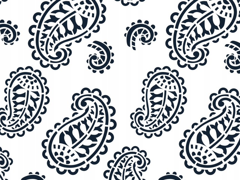 

Paisley - szablon malarski - orientalny