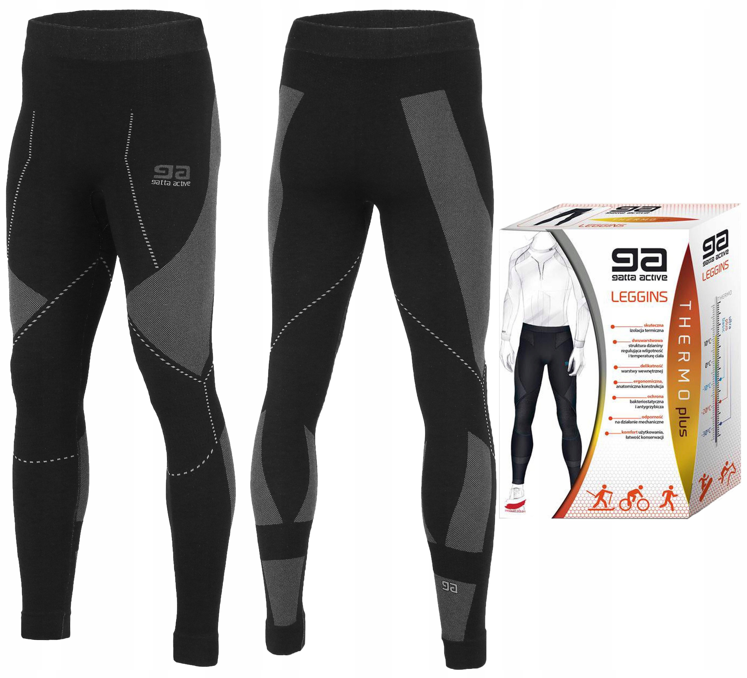 Pánské termoaktivní kalhoty Gatta Active Thermo Plus černé L