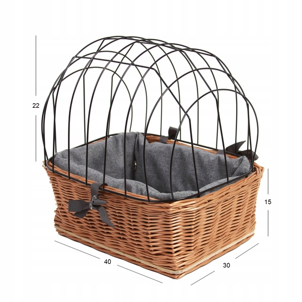 Proutěný košík na kolo Broyx 900 Eco Natural