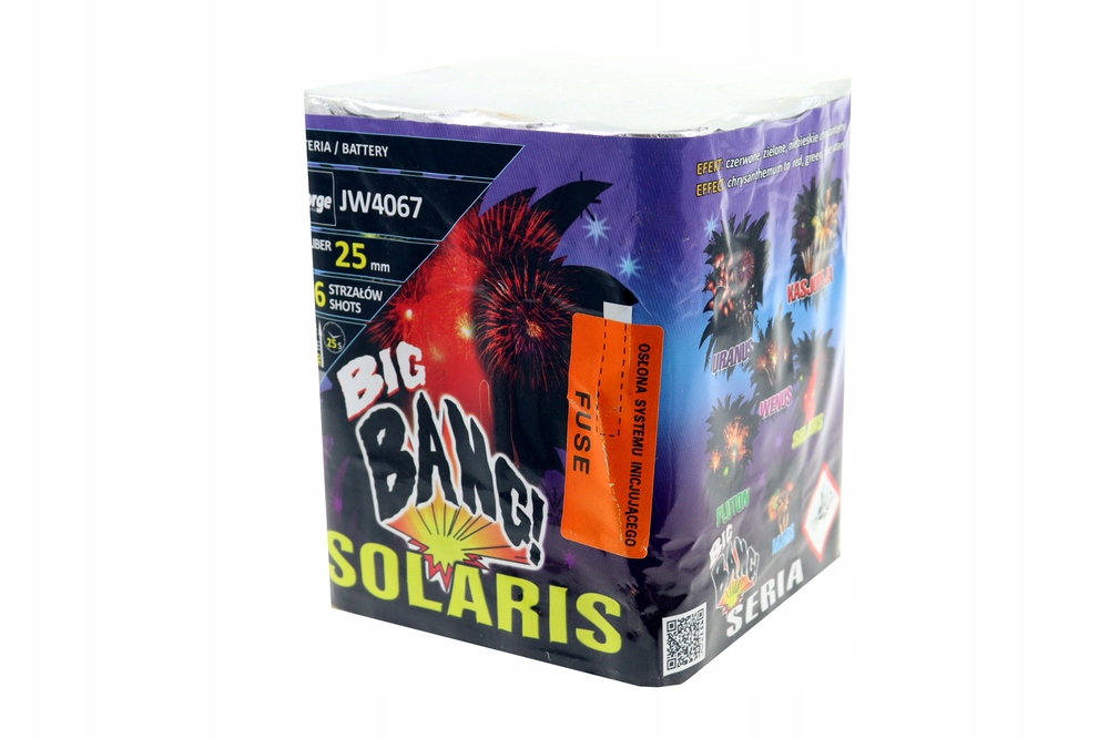 

Fajerwerki Wyrzutnia Solaris Big Bang 16 Strzałów