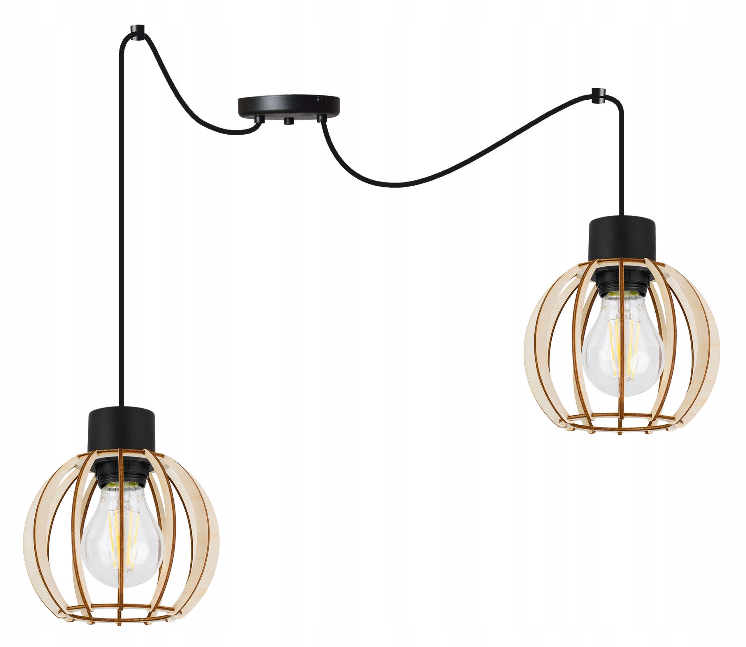 Závěsné Stropní Svítidlo Lustr Do Kuchyně Dřevěná Moderní Boho