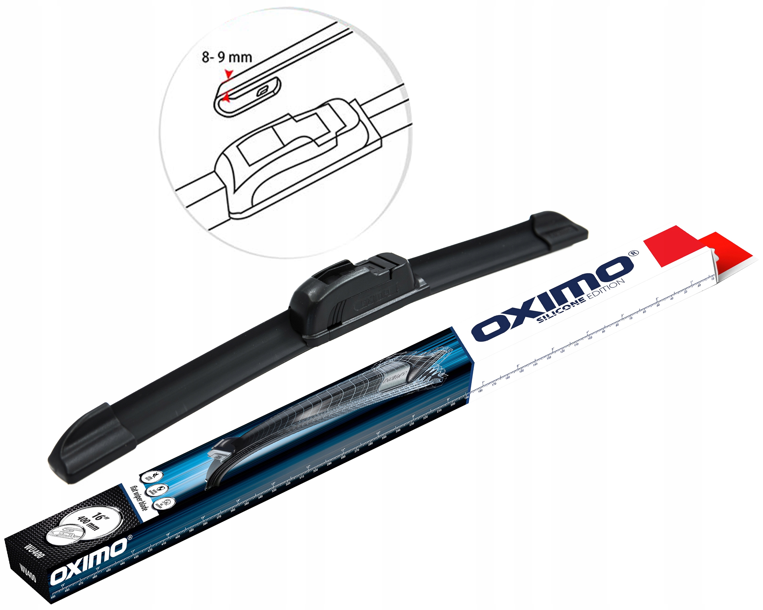 

Oximo WU400 Wycieraczka płaska 400mm