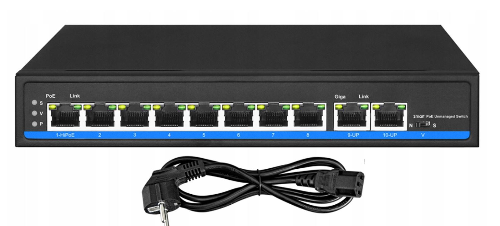 Zestaw Monitoringu 8 Kamer IP Aplikacja UNIARCH FullHD Zewnętrzny Model IPC-B122-APF28