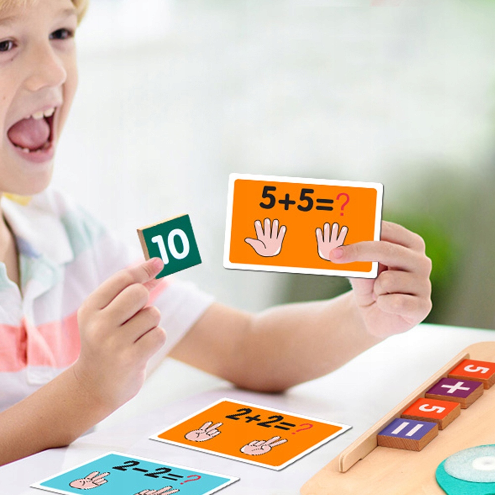 GRA EDUKACYJNA LOGICZNA NAUKA MATEMATYKI I LICZENIA CYFROWA UKŁADANKA KARTY Marka bez marki