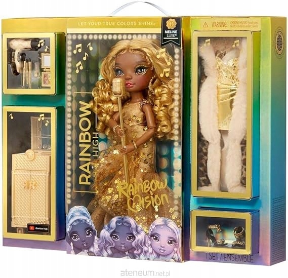 LALKA RAINBOW HIGH VISION MELINE LUXE DIVAS ZŁOTA GOLD