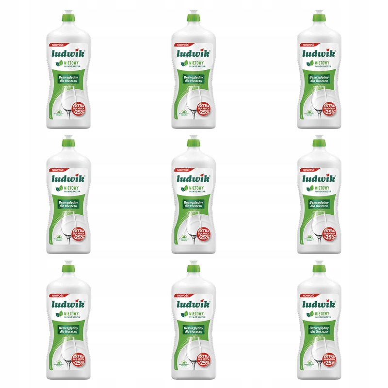 Ludwik – prostředek na mytí nádobí 1,35 kg – mátový X9