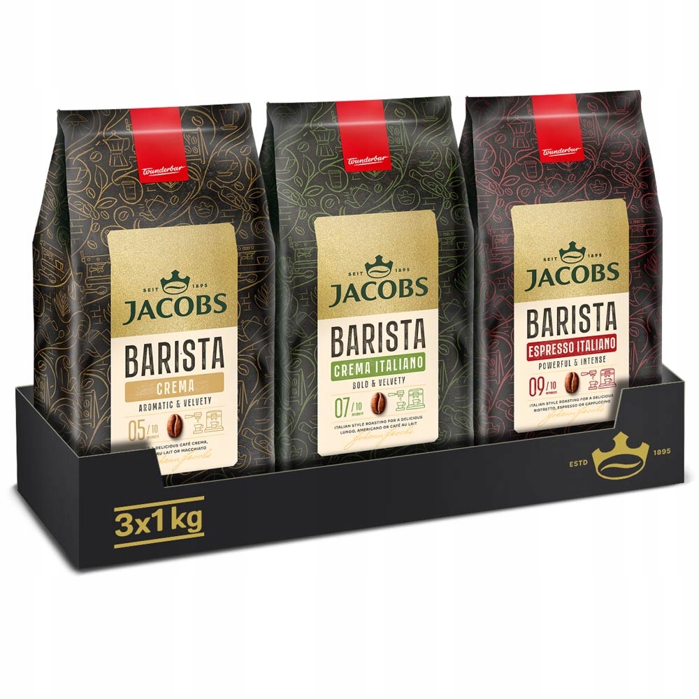 Kawa ziarnista Jacobs Barista 3x 1kg