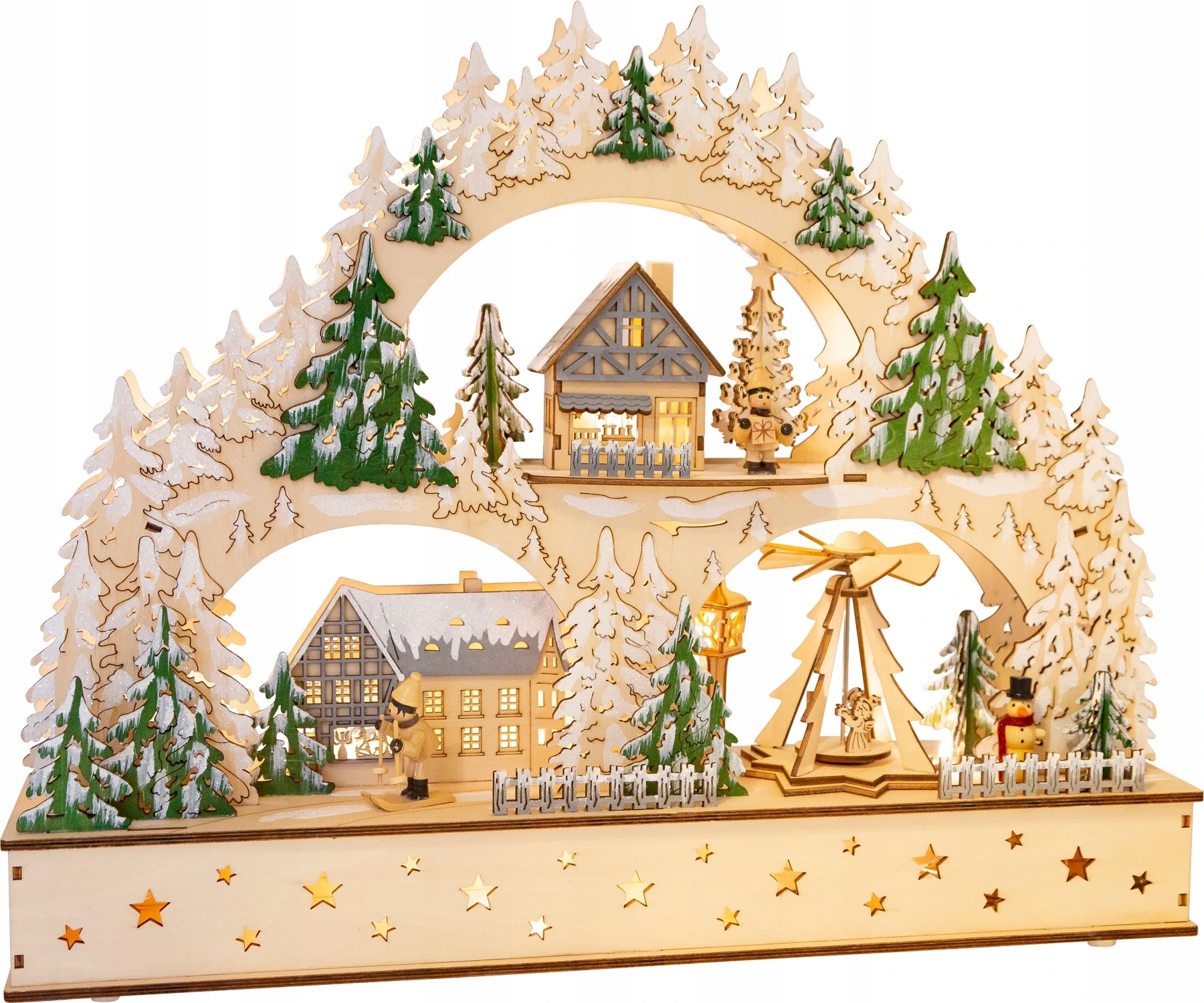 small foot Vianočná lampa zimná archa