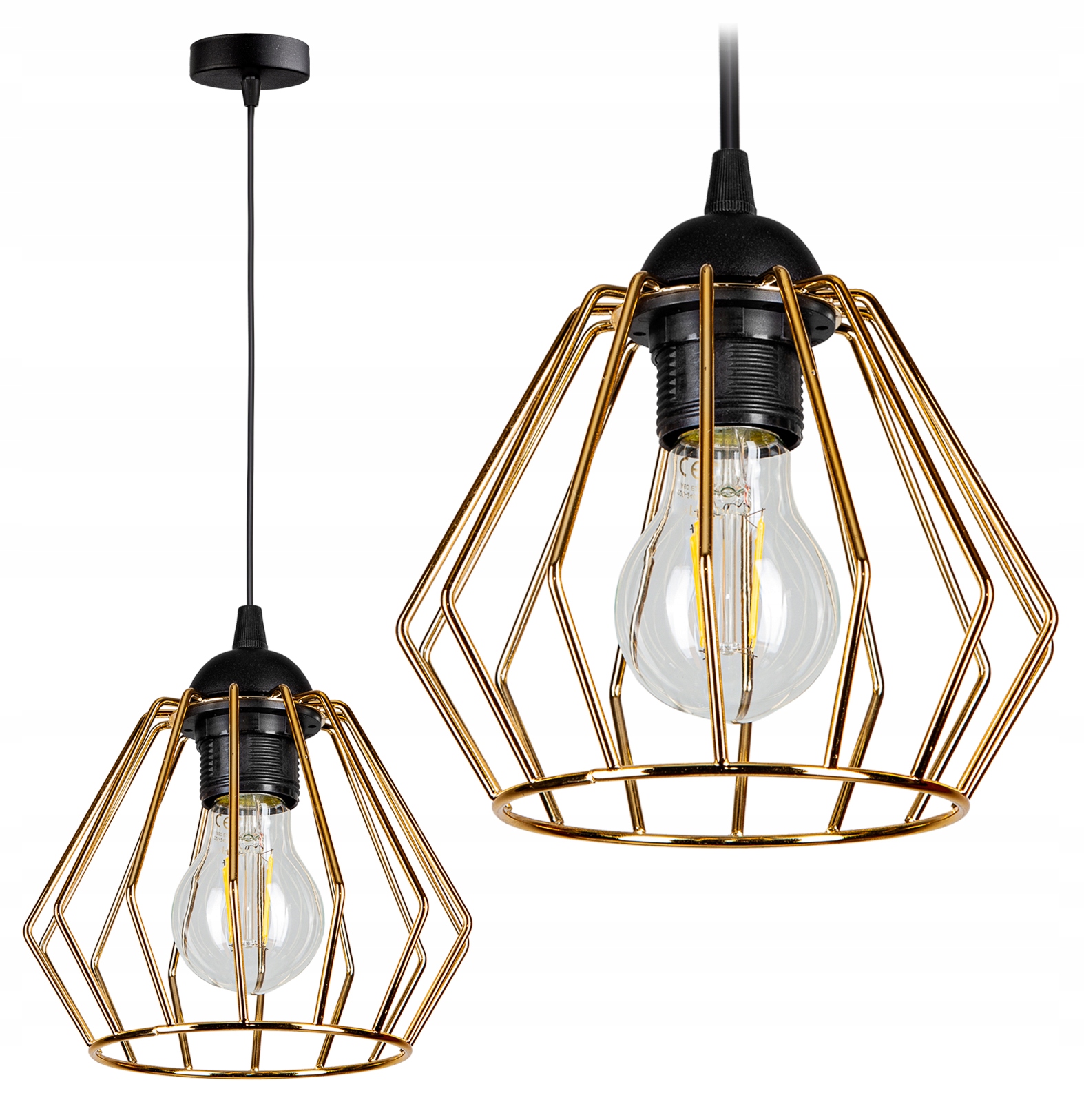 

Lampa Sufitowa Plafon Żyrandol Loft Edison Led