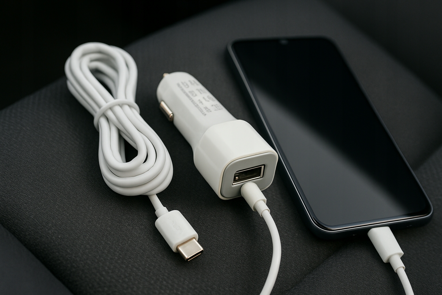 ŁADOWARKA SAMOCHODOWA KABEL PRZEWÓD WTYK USB-C GNIAZDO USB 12-24V DC 115CM Stan opakowania oryginalne