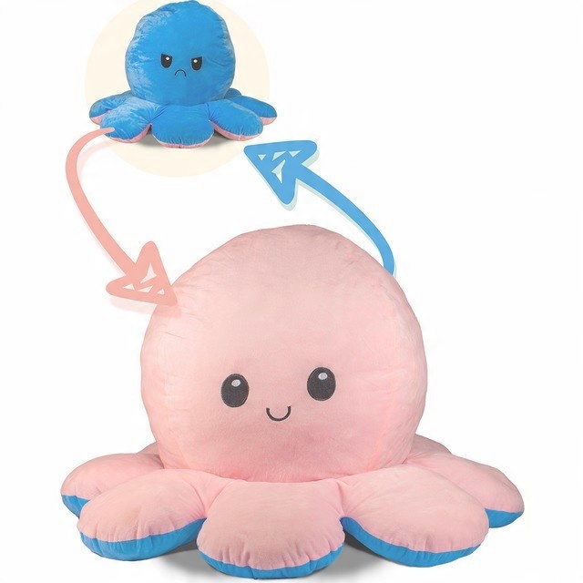 

Ośmiornica Dwustronna XXL maskotka pluszowa 60cm
