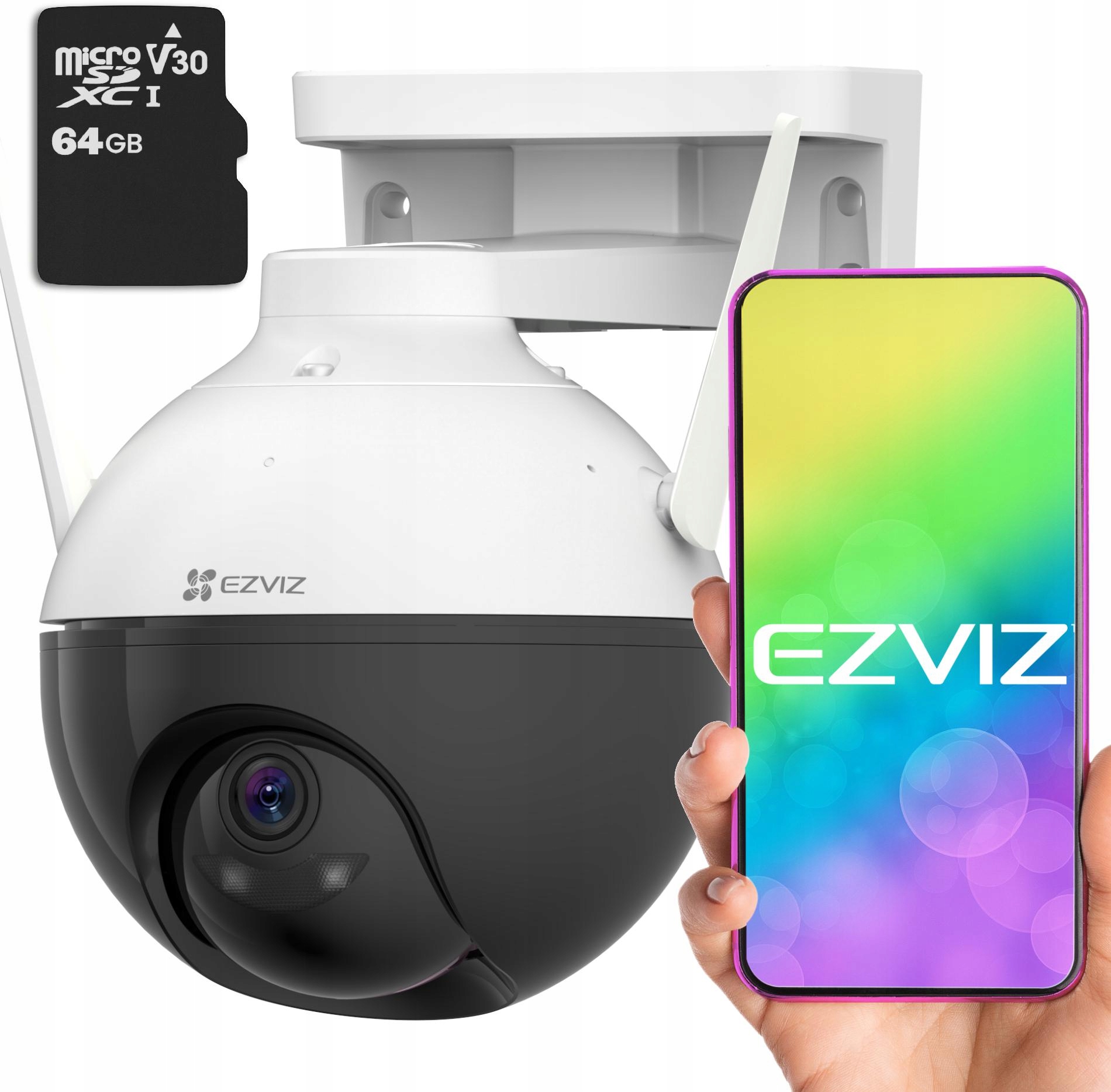 

Kamera Ip Ezviz C8T 30m IP67 WiFi 2MP karta 64GB