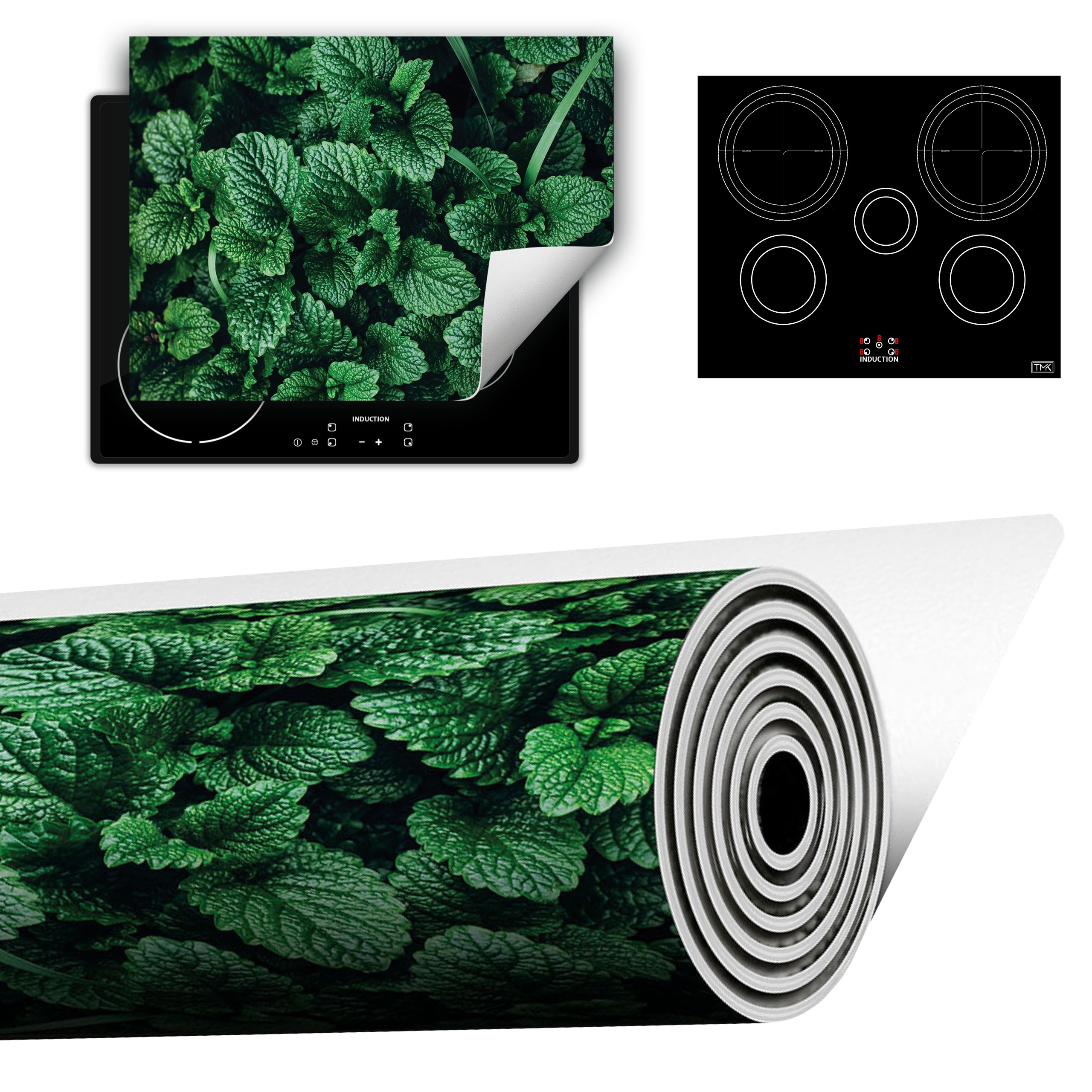Vinylová Podložka Do Kuchyně Více Místa 70x52 zelená máta