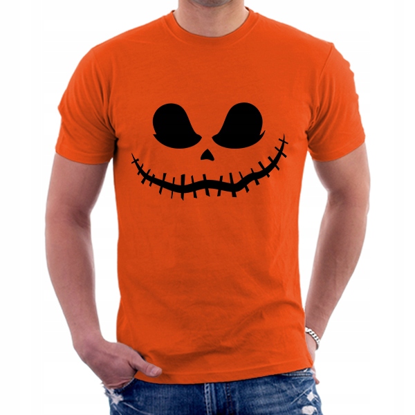 

Halloween Koszulka Męska T-shirt Party Dynia / S