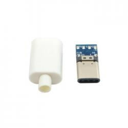 

Wtyk micro Usb C 3.1 na przewód biały