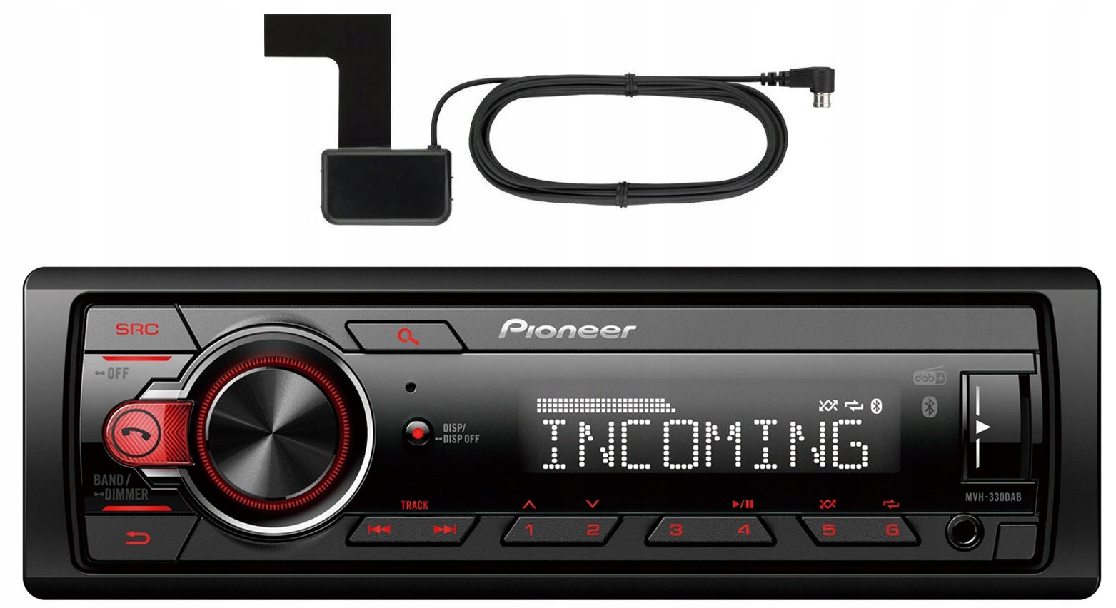Pioneer MVH-330DAB Autorádio Aux Usb MP3 Bluetooth anténa Dab