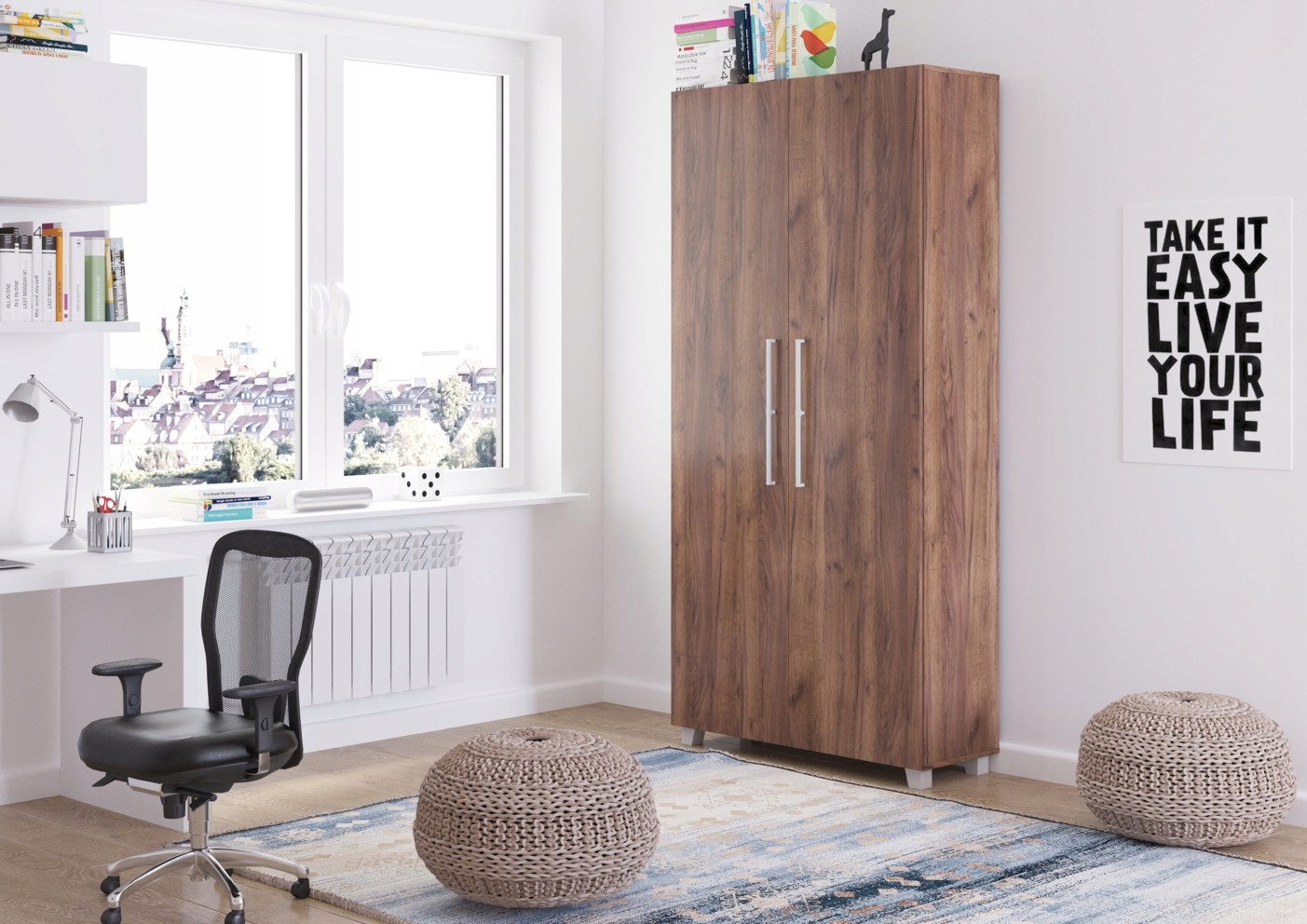 Półkotapczan łóżko składane chowane szafie T90 c.t