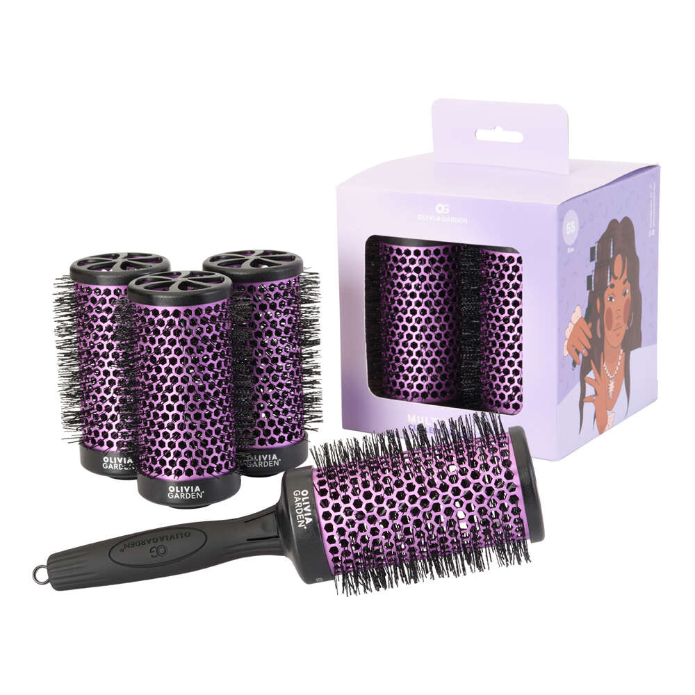 Olivia Garden MultiBrush 55 mm 4 sztuki uchwyt Zestaw szczotek