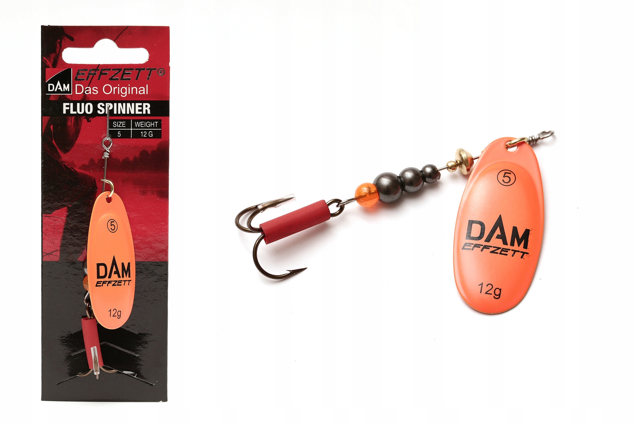 Obrotówka Dam Effzett Fluo ORANGE-12,0 g