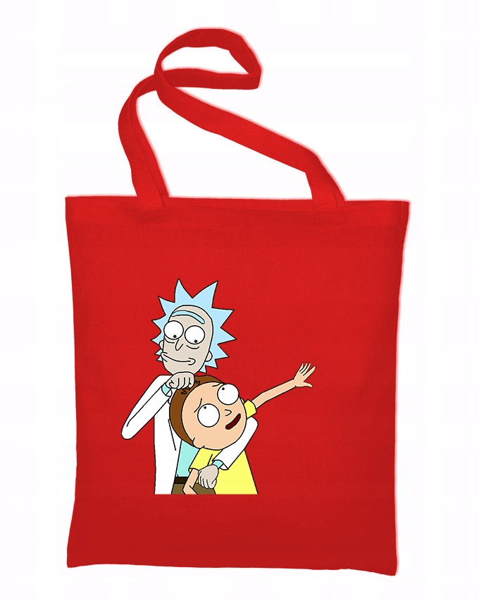 

Torba bawełniana eko Czerwona Rick And Morty 03