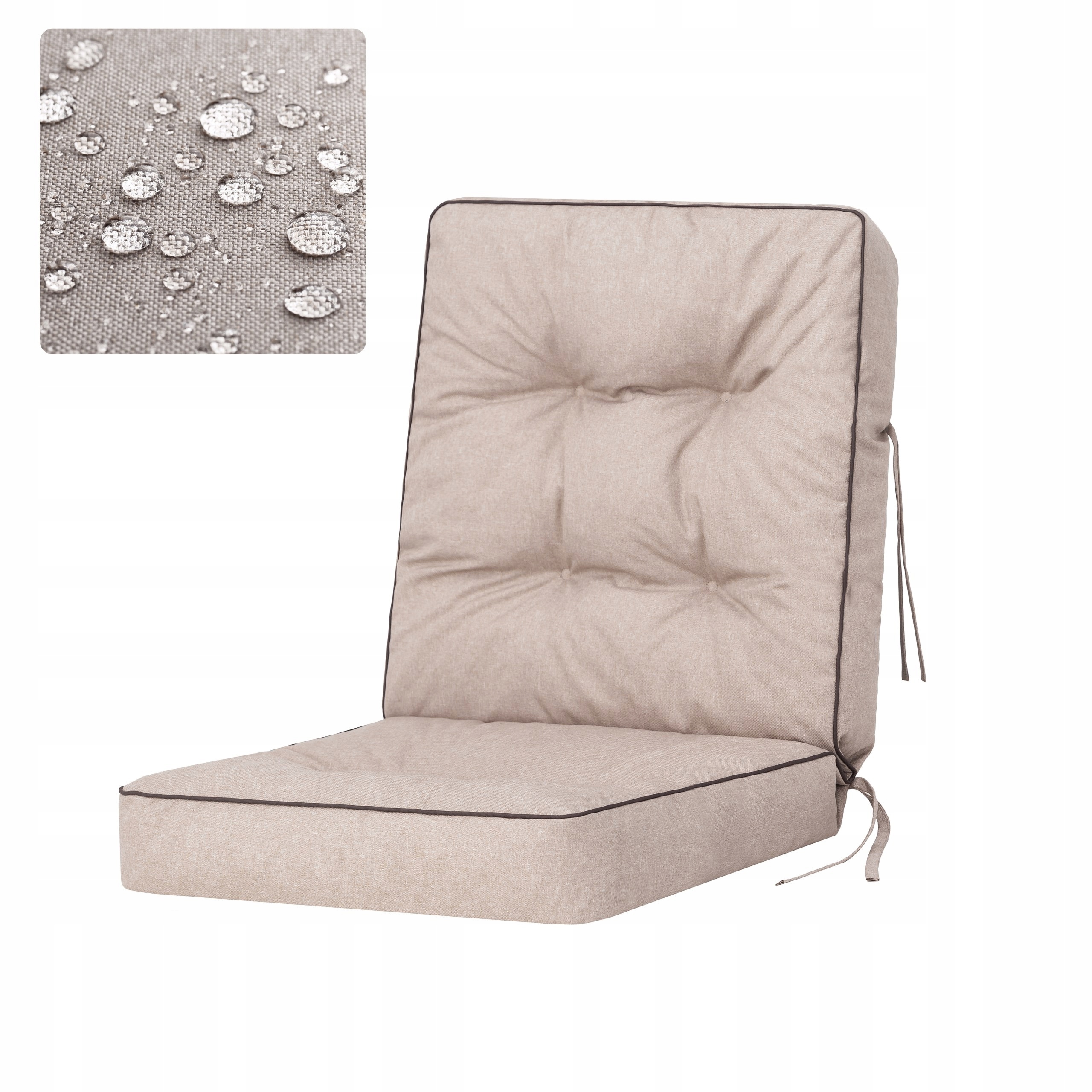 Poduška na stoličku, záhradné ležadlo, vankúš na hojdačku alebo lavičku, šírka 60 cm