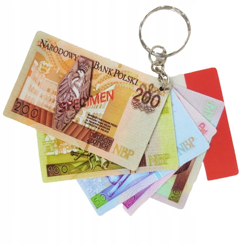 

Breloczek Do Kluczy Banknoty Polskie Złotówki
