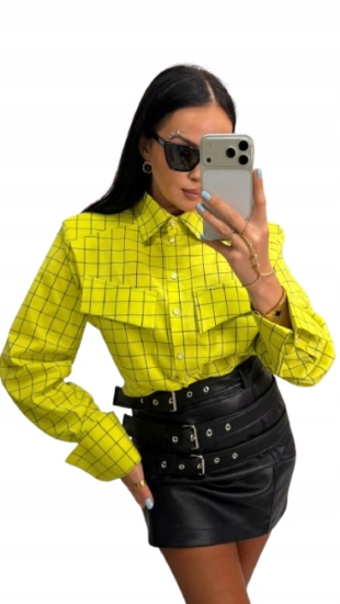 Košile Yellow Grid La Milla U Citronová