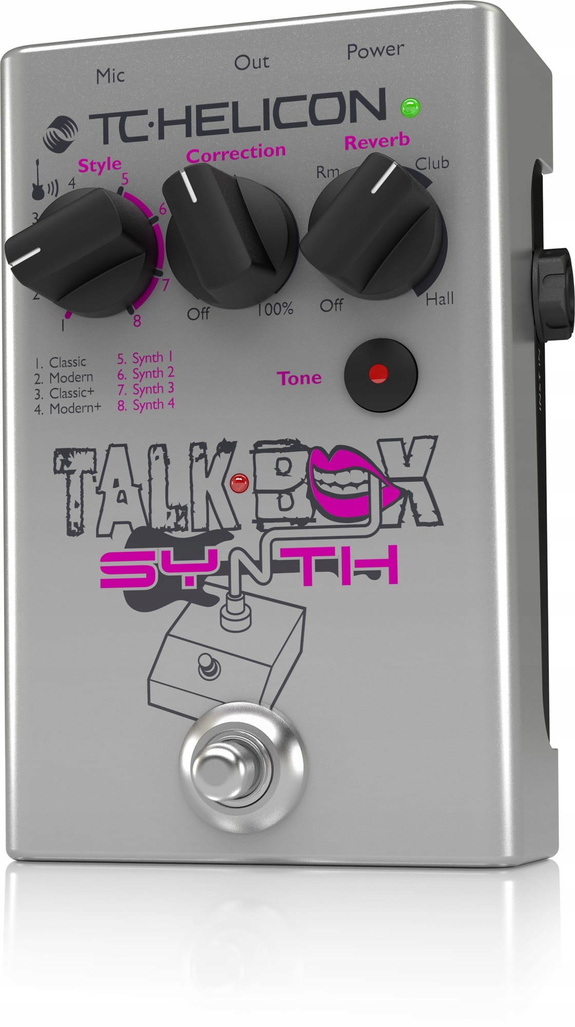 Tc Helicon Talkbox Synth Procesor vokálních efektů talkbox synth reverb
