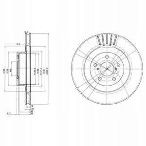 TARCZE KLOCKI PRZOD DELPHI SUBARU FORESTER Producent części Delphi