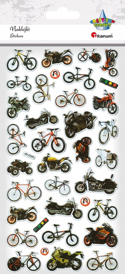 

Naklejki wypukłe motocykle rowery Titanum