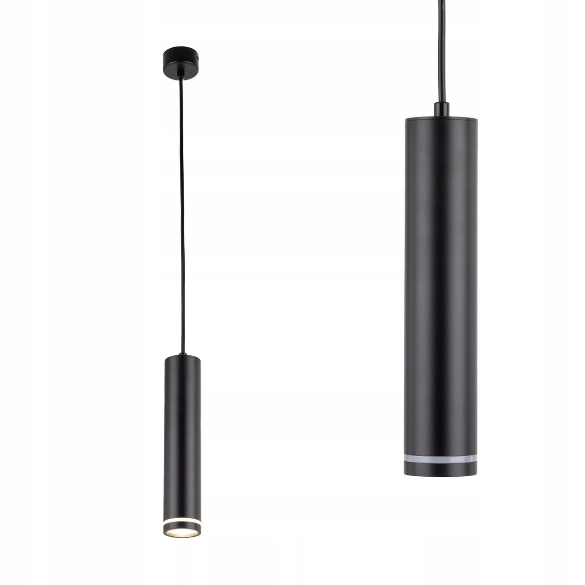 Závěsná lampa tuba černá GU10 Jet do obývacího pokoje nad stůl 4899 Tk Lighting