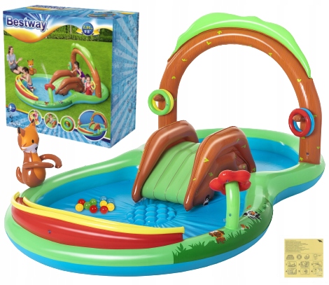 DMUCHANY PLAC ZABAW DLA DZIECI ŚLIZGAWKA BESTWAY 53093