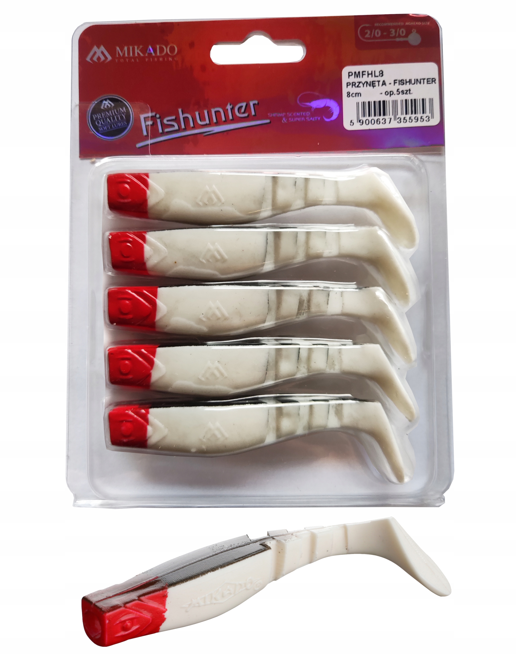 

Mikado Przynęta kopyto Fishunter 8cm 18RH 5 sztuk