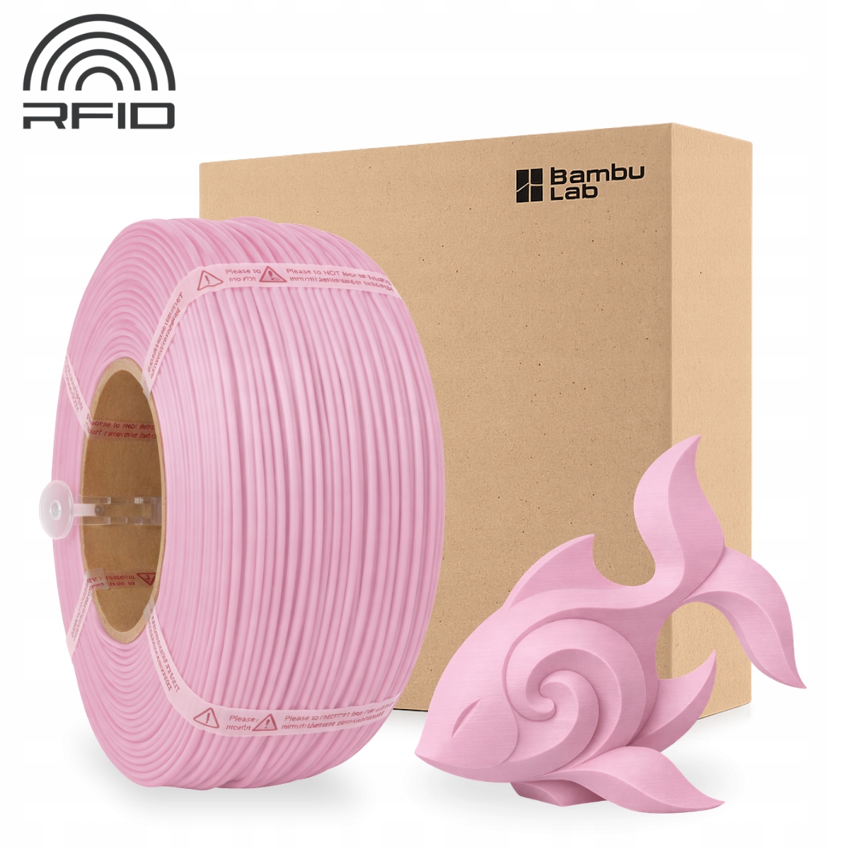 Filament 1,75 mm PLA Bambu Lab Matte Sakura Pink Pudrowy Różowy Refill 1kg