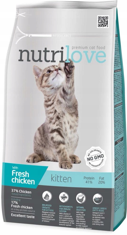 Nutrilove 8 kg Kitten Fresh Chicken
