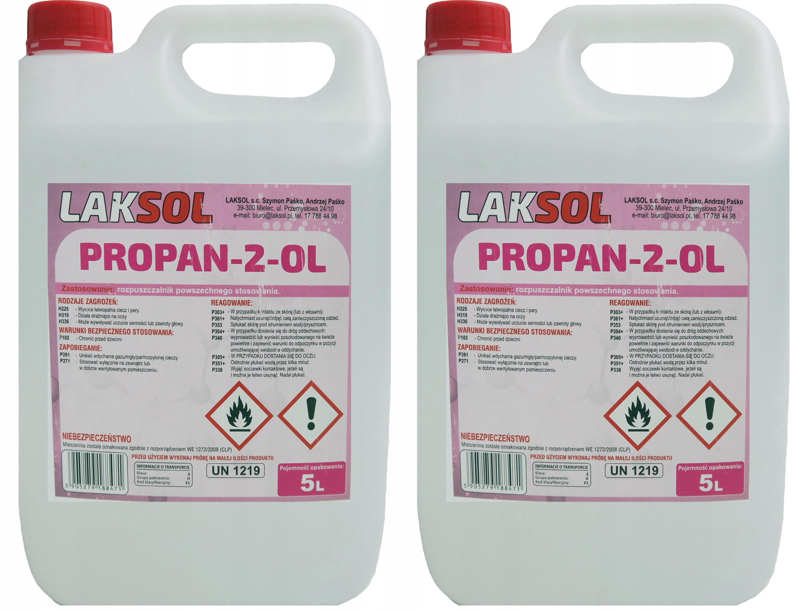 ІЗОПРОПІЛОВИЙ СПИРТ ІЗОПРОПАНОЛ IPA 99-2 X 5L