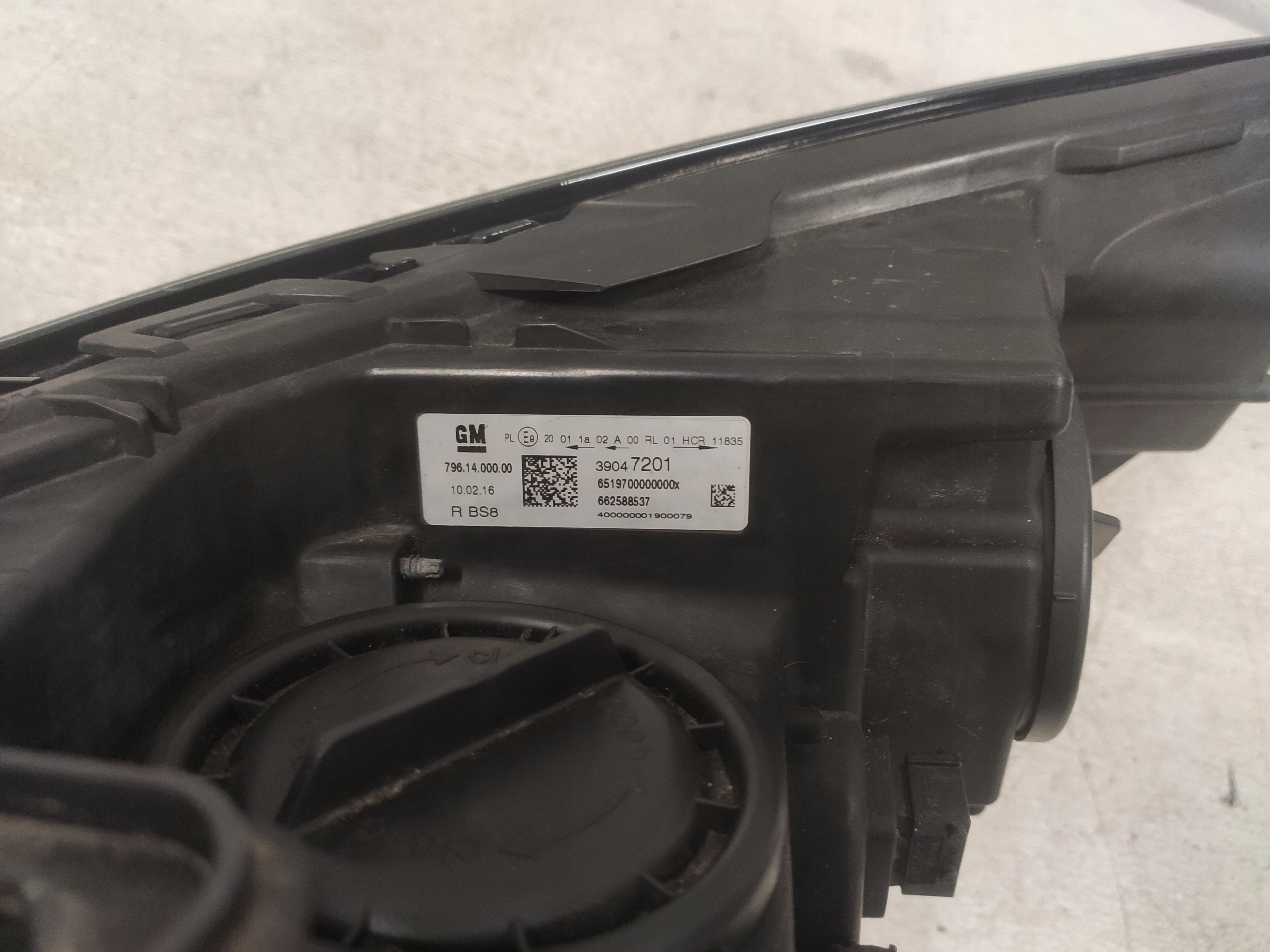 OPEL ASTRA K 2016 Licht vorne rechts ANGLIK