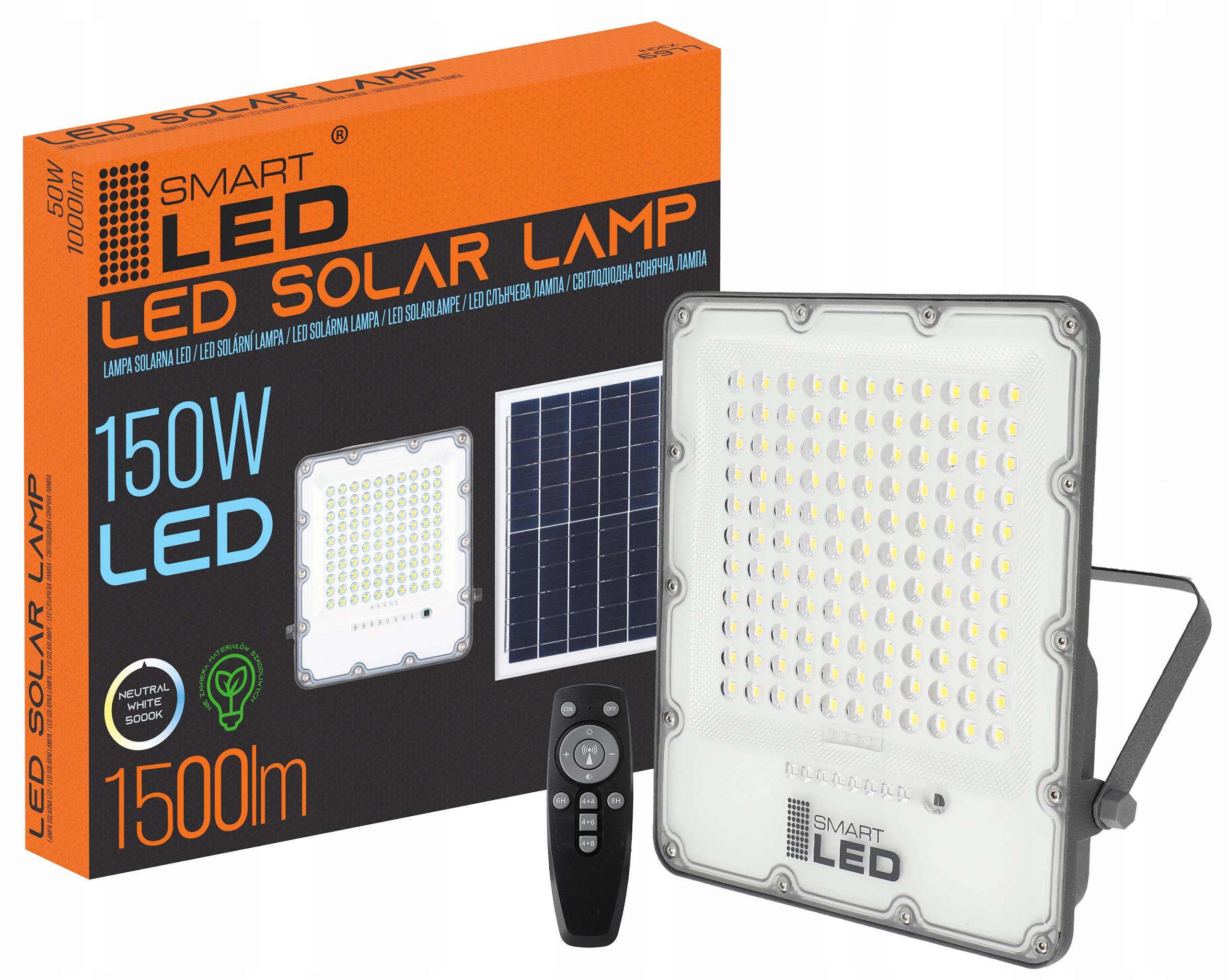 

Halogen solarny Led naświetlacz z czujnikiem 150W